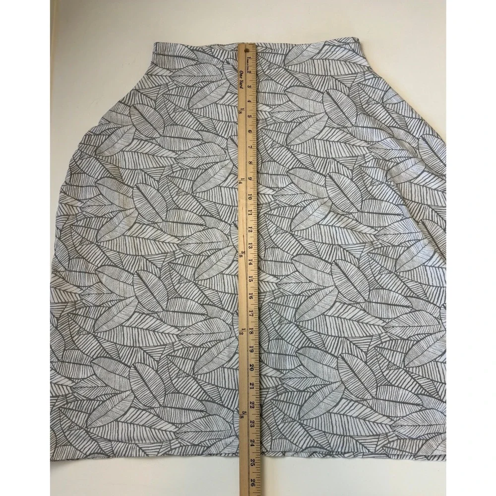 Aden + Anais Nursing Cover Grey White Leaf Print OS Cotton Spandex Breastfeeding